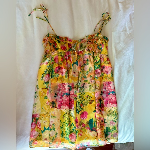 SOLD Lookalike Floral Babydoll Dress - Picture 3 of 6